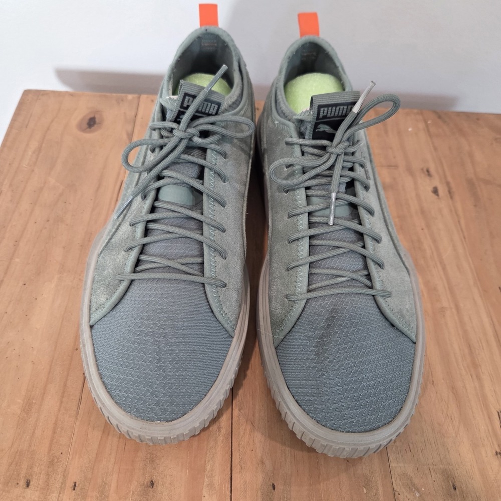Puma Breaker Sneakers Mens US 12 Green Suede Lace Up Casual Shoes‎ Low Top